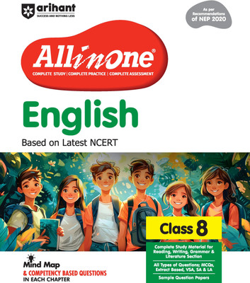 Arihant All in One English for Class 8 | As per Recommendations of NEP 2020 | Based on the latest NCERT | Mind Map in Each Chapter and Competency-Based Questions | Complete Study, Complete Practice, Complete Assessment(Paperback, Srishti Agarwal, Wairakpam Chinglembi Chanu)