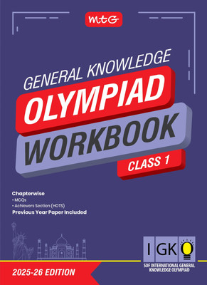 MTG International General Knowledge Olympiad (IGKO) Workbook Class 1 - Chapterwise MCQs & Previous Years Solved Paper - SOF IGKO Olympiad Books For 2025-26 Exam(Paperback, RAGHAV SINGH)