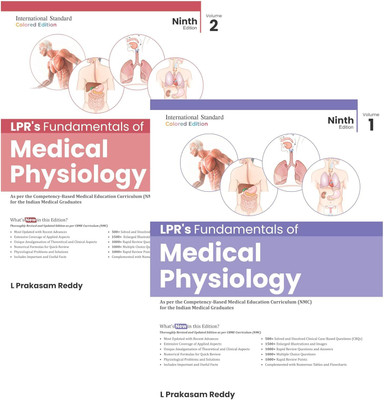 LPR's Fundamentals of Medical Physiology (2 Vols) 9th Edition - 2025(Paperback, L Prakasam Reddy)