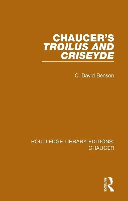 Chaucer's Troilus and Criseyde(English, Hardcover, Benson C. David)