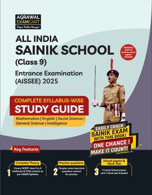 Examcart Sainik School Class 9 Study Guide Book For 2025 Entrance Exam In English(Paperback, Examcart Experts)