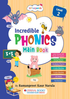 Oswaal Lil Legends Incredible Phonics Main Book Level 2 Part 1(Paperback, Ramanpreet Kaur Narula)