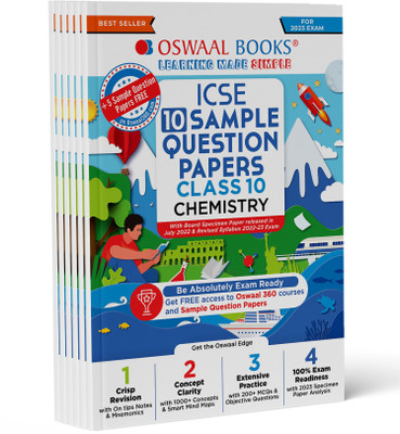 Oswaal ICSE English Paper-1, English Paper-2, Physics, Chemistry, Maths & Biology Class 10 Sample Question Papers (Set of 6 Books) for 2023 Board Exam (based on the latest CISCE/ICSE Specimen Paper)(Bundle, Oswaal Editorial Board) Oswaal ICSE English Paper-1, English Paper-2, Physics, Chemistry, Maths & Biology Class 10 Sample Question Papers (Set of 6 Books) for 2023 Board Exam (based on the latest CISCE/ICSE Specimen Paper)(Bundle, Oswaal Editorial Board)