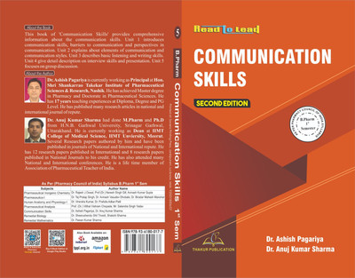 Communication Skill For B-Pharm 1st semester as per PCI Syllabus, Colored Printed(Paperback, Dr ashish Pagariya, Dr Anju Kumar Sharma)