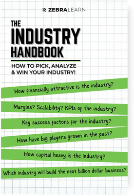 The Industry Handbook - How to pick, analyse and win your industry  - How to Pick, Analyse & Win your Industry | For Founders, Entrepreneurs, Startups to Find Attractive Industries | Industry Analysis for Business & Startups | Zebralearn Bestseller Books(Hardcover, Zebralearn)