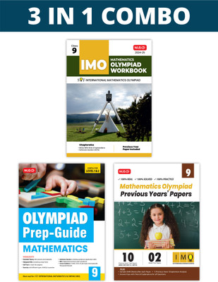 MTG International Mathematics Olympiad (IMO) Workbook, Prep-Guide & Previous Years Papers (PYQs) with Mock Test Paper Class 9 - SOF Olympiad Books For 2024-25 Exam (Set of 3 Books)(Paperback, MTG Editorial Board) MTG International Mathematics Olympiad (IMO) Workbook, Prep-Guide & Previous Years Papers (PYQs) with Mock Test Paper Class 9 - SOF Olympiad Books For 2024-25 Exam (Set of 3 Books)(Paperback, MTG Editorial Board)