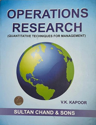 OPERATIONS RESEARCH(Paperback, V.K. KAPOOR)