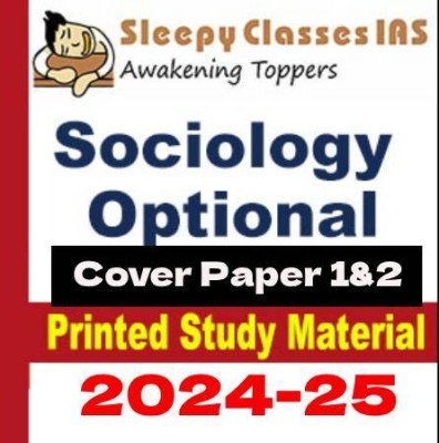 Sleepy IAS Classes Sociology Optional Printed Notes In English 2024 (Spiral Bound, Sleepy IAS) (Paperback, Sleepy IAS Classes)(Paperback, Sleepy IAS))