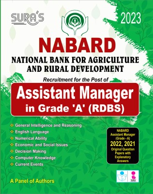 SURA`S NABARD (National Bank Agriculture & Rural Development )Assistant Manager (Grade A) RDBS Exam Books - Latest Edition 2023(Paperback, A Panel Of Authors)