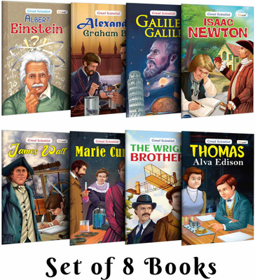 World's Greatest Scientists: Alexander Graham Bell, The Wright Brothers, Thomas Alva Edison and more – Inspiring biographies for kids, Storytime classics | Set of 8 Books(Paperback, GOWOO)