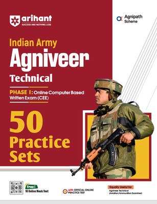 Arihant 50 Practice Sets for Indian Army Agniveer Technical Phase-I Online Computer Based Written Exam | Practice sets designed as per latest syllabus & exam pattern with official online practice test(Paperback, Major RD Ahluwalia)