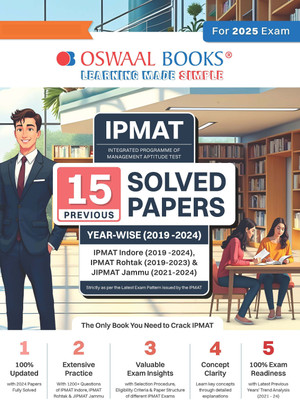 Oswaal Ipmat - 15 Solved Papers Previous Years| Year-Wise (2019 -2024)(English, Paperback, unknown)