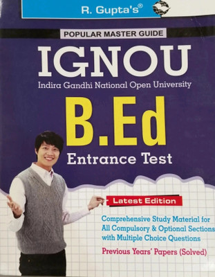 Ignou B. Ed. Entrance Test Guide and Previous Paper (Solved) 2026 Edition(English, Paperback, Gupta R)