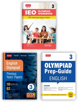 MTG International English Olympiad (IEO) Workbook, Prep-Guide & Previous Years Papers with Self Test Paper Class 3 - SOF Olympiad Books For 2023-24 Exam (Set of 3 Books)(Paperback, MTG Editorial Board)