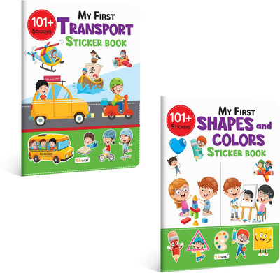 My First Transport Sticker Book with 101+ Stickers and My First Shapes(English, Hardcover, unknown)