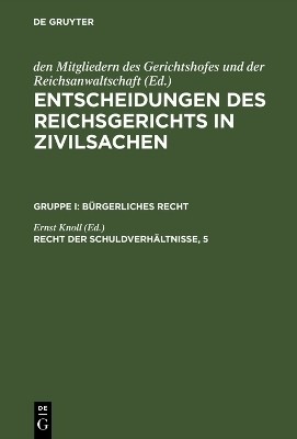 Recht der Schuldverhaeltnisse, 5(German, Hardcover, unknown)