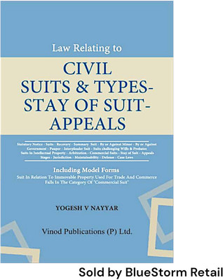 Law Relating to Civil Suits & Types Stay of Suit Appeals by Yogesh V Nayyar edition February 2024(Hardcover, Yogesh V Nayyar)