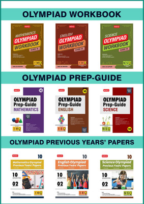 MTG Class-10 Mathematics, Science & English (IMO-NSO-IEO) Olympiad Workbook, Prep-Guide & Previous Years Papers (PYQs) - SOF Olympiad Books For 2025-26 Exam (Set of 9 Books)(Paperback, MTG Editorial Board)