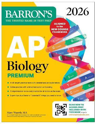 AP Biology Premium, 2026: Prep Book with 6 Practice Tests + Comprehensive Review + Online Practice(English, Paperback, Barron's Educational Series Mary M.S.)