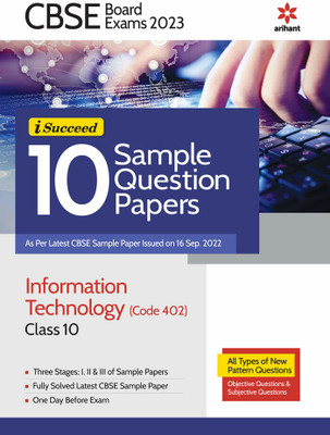 Cbse Board Exams 2023 I-Succeed 10 Sample Question Papers Information Technology (402) Class 10(English, Paperback, Tiwari Suhasini)
