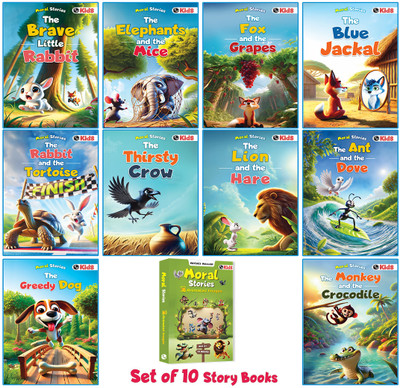 Moral Story Books For Kids-10 Bedtime Stories For Children | Short Animal tales(Paperback, PW)