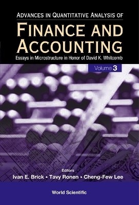 Advances In Quantitative Analysis Of Finance And Accounting (Vol. 3): Essays In Microstructure In Honor Of David K Whitcomb(English, Hardcover, unknown)