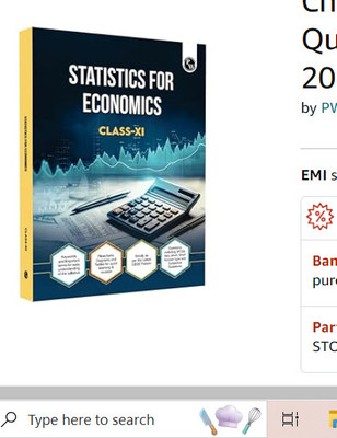 Pw Class 11th Statistics for Economic(English, Hardcover, unknown)