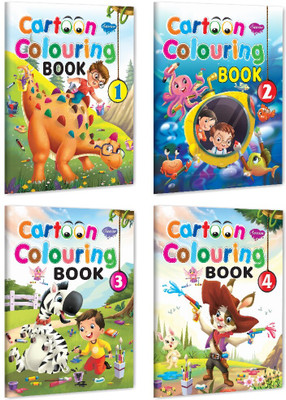 Sawan Cartoon Colouring Book - 1 To 4 | Set Of 4 Books(Paperback, Manoj Publications Editorial Board)