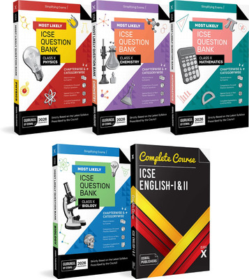 Gurukul By Oswal Most Likely ICSE Question Bank Class 10 Bundles (Set of 5) : Physics, Chemistry, Maths, Biology & English I & II for Exam 2026(Product Bundle, Oswal Publishers)
