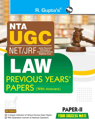 NTA-UGC-NET/JRF: LAW (PAPER-II) Previous Years' Papers (With Answers)(English, Paperback, RPH Editorial Board)