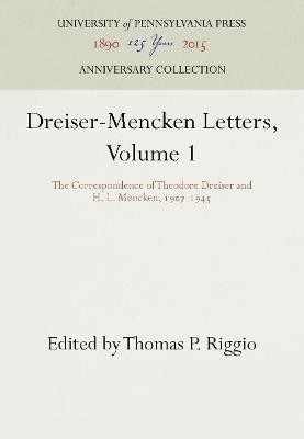 Dreiser-Mencken Letters, Volume 1(English, Hardcover, Dreiser Theodore)