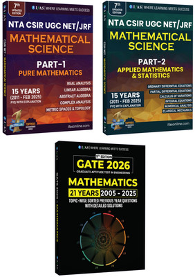 CSIR NET Mathematical Science & GATE Mathematics PYQ Book | Mathematics Previous Year Question Papers  - 2024 | With Detailed Solutions (2011 to July 2024) | Part - 1 Pure Mathematics, Part - 2 Applied & Statistics Mathematics |(2005 to 2024) Gate Mathematics Questions Papers Bestselling Chapterwise