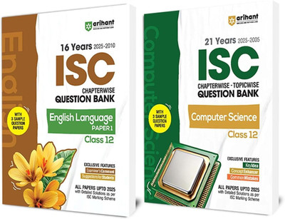 Arihant ISC Question Bank Chapterwise & Topicwise Class 12 English Language Paper 1 & Computer Science For 2026 Board Exam | 21 & 16 Years Solved Papers, 3 Sample Papers, Key Ideas, Concept Enhancer & Examiner’s Comment | English Medium(Paperback, Neetu Gaikwad , Prerna Kain , Srishti Agarwal)