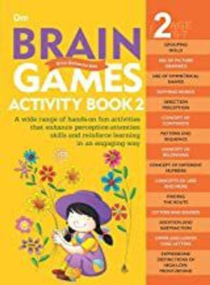Brain Games for Kids : Brain Games Activity Book Level 2 : Book-2(English, Paperback, Om Books Editorial Team)
