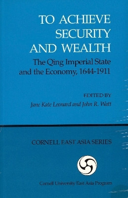 To Achieve Security and Wealth(English, Paperback, unknown)