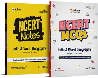Ncert Notes & MCQS India & World Geography Class 6 -12 (Old + New) (Ed(English, Hardcover, unknown)