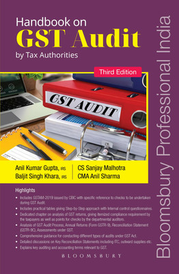 Handbook on GST Audit by Tax Authorities, 3e(English, Paperback, Gupta Anil Kumar)