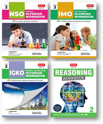 Mtg National Science Olympiad (NSO) , International Mathematics Olympiad (IMO), Inter. G.K. Olympiad (IGKO) and Reasoning Work Book -Class 2nd ( Combo Pack-Set Of 4 Books)-Edition-2024-25(Paperback, MTG EXPEART TEAM) Mtg National Science Olympiad (NSO) , International Mathematics Olympiad (IMO), Inter. G.K. Olympiad (IGKO) and Reasoning Work Book -Class 2nd ( Combo Pack-Set Of 4 Books)-Edition-2024-25(Paperback, MTG EXPEART TEAM)