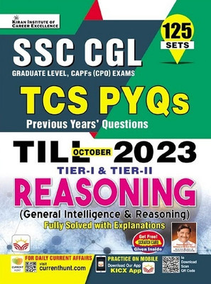 Ssc Cgl Tier- I & Tier-Ii Tcs Pyqs Reasoning Till 2023(Hindi, Hardcover, unknown)