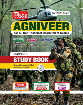 EDUCAZONE Agniveer Complete Study Guide Book For 2025 Exam(Paperback, Educazone Panel Of Expert)