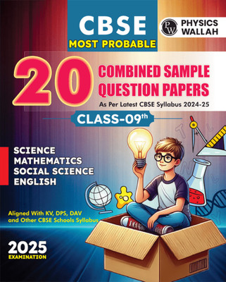 Pw Cbse Class 9 Most Probable 20 Combined Sample Question Papers for 2024-2025 Exam l Science, Maths, Social Science and English(English, Paperback, unknown)