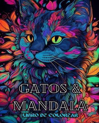 Gatos con mandalas - Libro para colorear para adultos. Hermosas paginas(Spanish, Paperback, Book Adult Coloring)