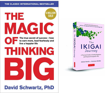 The Magic Of Thinking Big + Ikigai Journey (2 Book Combo)(Paperback, JMD BOOKS)