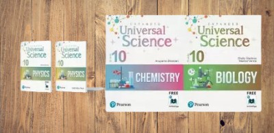 Pearsons Class 10th Universal Science Physics & Chemistry & Biology Combo Pack New Editions 2022 Free With Applications Books 2022 Set Of 3 Books(Paperback, pearson)