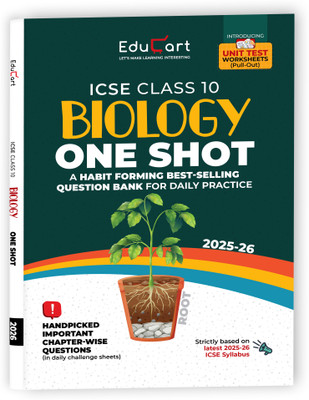 Educart ICSE Class 10 One-shot Question Bank 2026 Biology (strictly for 2025-26 boards)(Paperback, Sir Tarun Rupani, Educart)