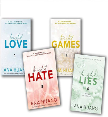 Twisted 4 book set combo LOVE & GAME & HATE & LISE ( Paperback, English) Bestseller  - Twisted 4 book set combo LOVE & GAME & HATE & LISE with 1 Disc(Paperback, Ana Huang)