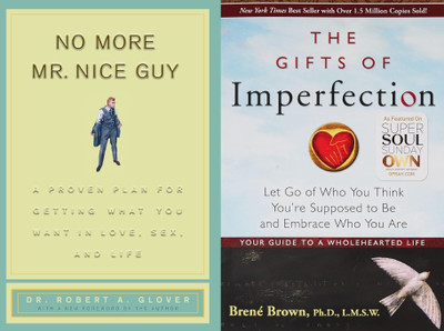 NO MORE MR.NICE GUY + THE GIFTS Of Imperfection(Paperback, DR.ROBERT GLOVER, BRENE BROWN)