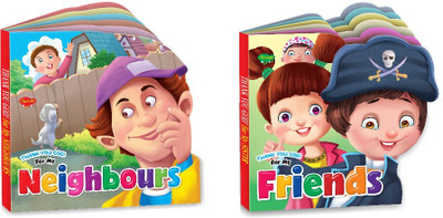 Thank You God for My Neighbours and My Friends Die cut board books : Early learning board book, learning book for young reader, Educational learning book | Combo of 2 learning book(Paperback, SAWAN)
