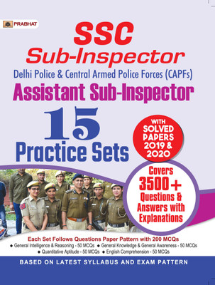 Ssc (Si & Asi) Sub-Inspector & Assistant Sub-Inspector 15 Practice Sets  - Revised and Updated Syllabus 2022-2023 | Recommended Book for Best Performance in Competitive Exam(English, Paperback, unknown)