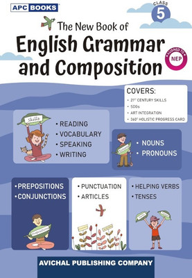 THE NEW BOOK OF ENGLISH GRAMMAR AND COMPOSITION CLASS -5 AVICHAL PUBLISHING(Paperback, MRS MEETA RAI)